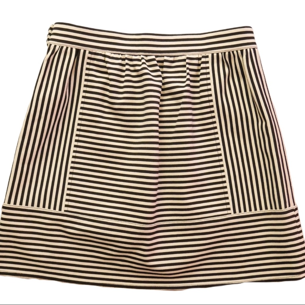MADEWELL Swivel Ponte Striped Skirt Size 4 - Picture 5 of 8